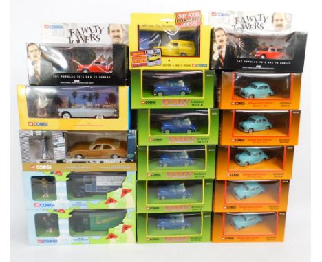 Corgi TV Show related commemorative vehicles, to include Only Fools & Horses, Fawlty Towers, Lovejoy, Marilyn Monroe, Kojak, 