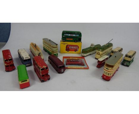 Various diecast vehicle buses, to include 236 Budgie, 64 seat Route Master in green, 5cm high (boxed - reproduction), other e