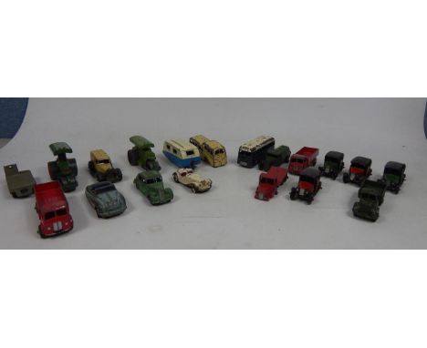 Various mid 20thC die-cast vehicles, to include Dinky Observation coach in cream and grey colour way, other Dinky, Barford ro