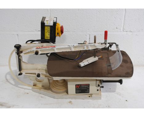 An Axminster Power Tools AWFS18 variable speed fret saw