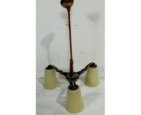 A vintage three branch centre light.