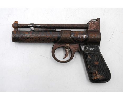 A vintage Webley "Junior" .177 air pistol, marked Webley & Scott Ltd