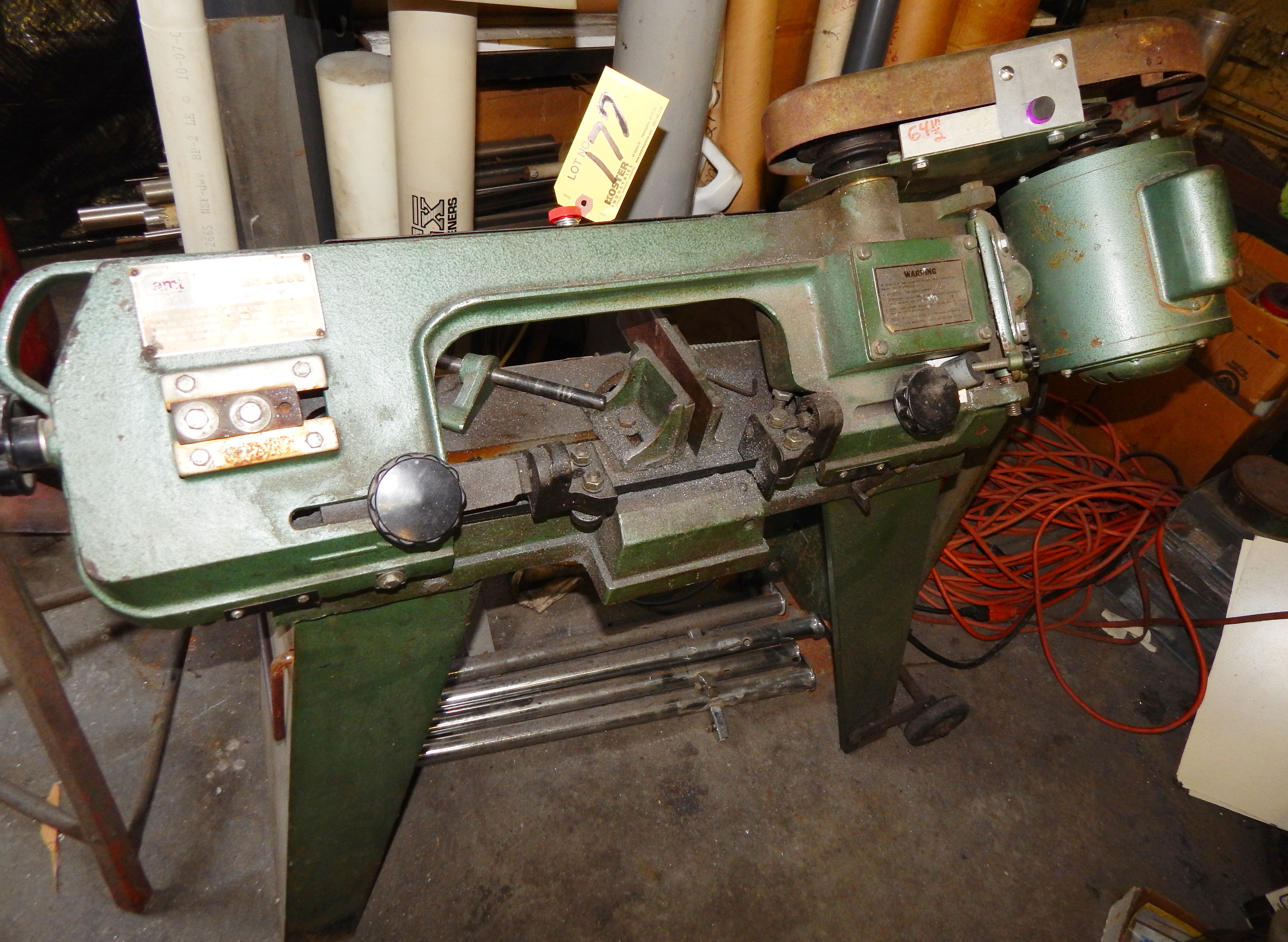 AMT MDL. 6025 8'' X 26'' KORY METAL CUTTING BANDSAW, COMPLETE WITH