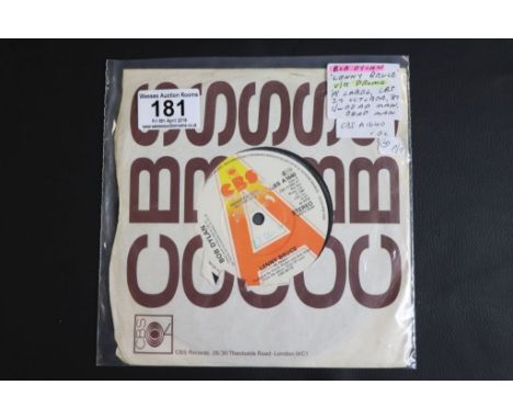 Vinyl - Bob Dylan - UK 'A' label 7" promo for Lenny Bruce (CBS A 1640)