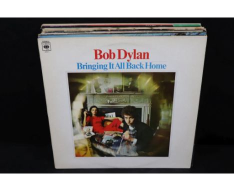 Vinyl - Bob Dylan and The Band - A collection of 13 LP's to include Bringing It All Back Home, Blood On The Tracks, Nashville