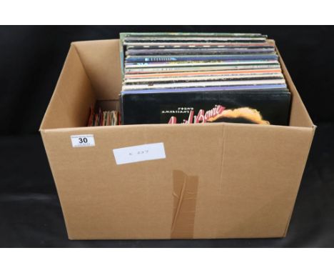 Vinyl - Collection of over 40 Rock and Pop LPs plus 45s to include David Bowie, Eric Clapton Donovan, Bob Dylan, John Mayall,