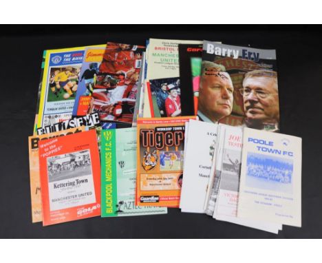 Football programmes, Manchester United FC, a collection of approx 29 away friendlies, testimonials etc, 1980s onwards, many d