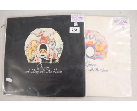 Vinyl - Queen - Two UK first press LP's to include A Night At The Opera (EMTC 103), A Day At The Races (EMTC 104)