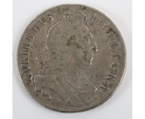 William III (1694-1702), Crown, 1695, Octavo, (S. 3470), first draped bust with curved breast plate, rev. first harp, regnal 