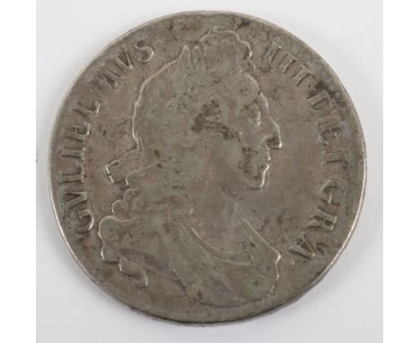 William III (1694-1702), Crown, 1695, Octavo, (S. 3470), first draped bust with curved breast plate, rev. first harp, regnal 