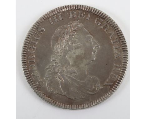 George III (1760-1820), Bank of England Dollar, 1804, (S. 3768), top leaf to left side of E, upright K to left of shield, ext