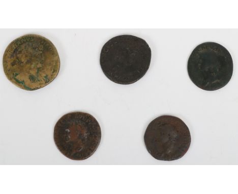 A selection of Claudius sestertius, all about fine, (5)