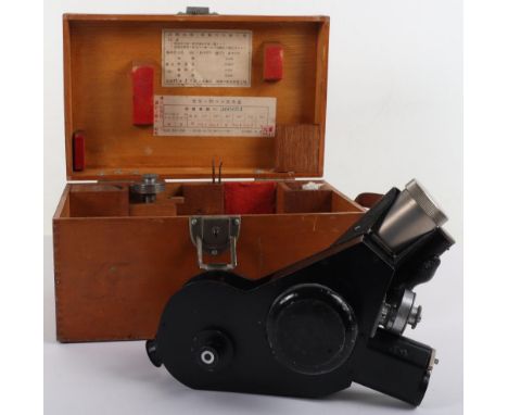 WW2 Japanese Navy Cased Sextant: Type 2 navigational bubble sextant in original box with some contents and paper labels to li