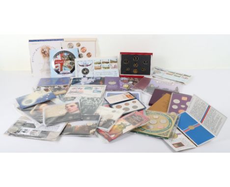 A selection of mostly GB BUNC and proof sets, including 2009 One Pound BUNC, Hong Kong 1993 Proof set, Queen Mother centenary