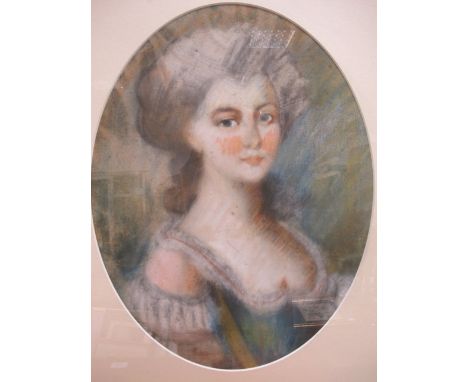 18TH CENTURY 
Portrait of a Lady
Charcoal Drawing
An Oval
50cm x 38cm