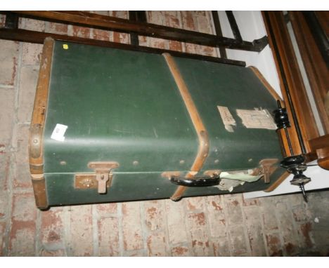 Vintage Green Travel Trunk