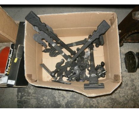 Box of Cast Iron Gate Hinges