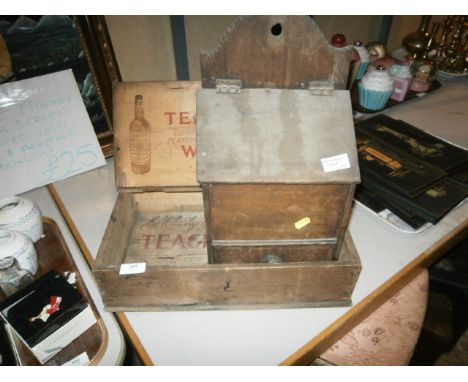 Vintage Whiskey Box and a Comb Box