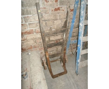 Vintage Wooden Sack Truck