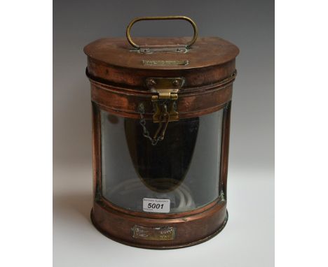 A Meteorite copper ships mast lamp, no 114936