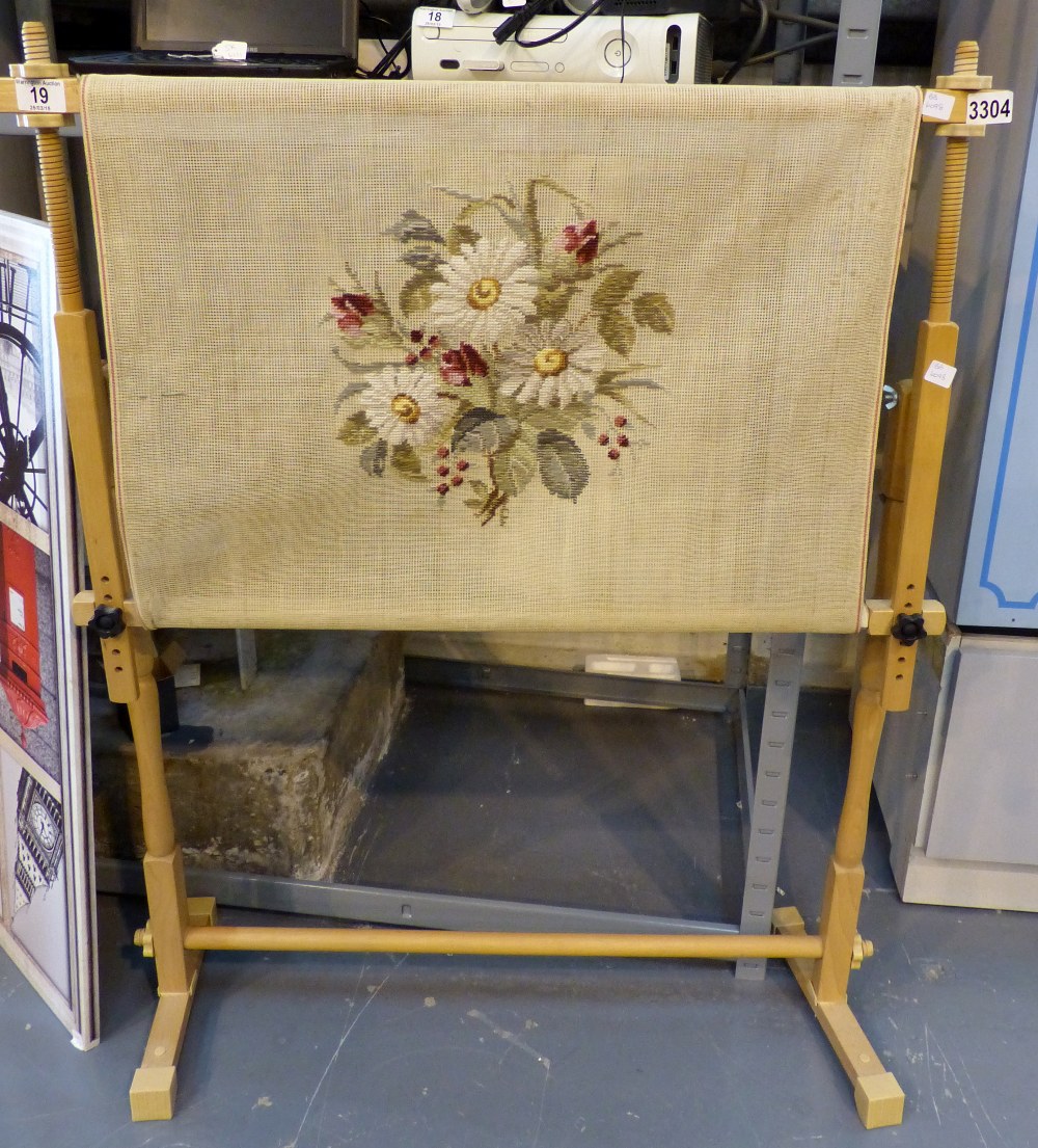 Large Floor Standing Tapestry Frame With Canvas