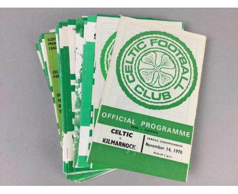 COLLECTION OF CELTIC PROGRAMMES,predominantly 1970s, along with copies of Not The View, and Once A Tim
