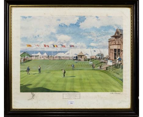 ARTHUR WEAVER18th GREEN ROYAL &amp; ANCIENT, 1967Photographic reproduction, signed in pencil, published by Frost  &amp; Reed,