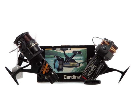 'CARDINAL 57' SPINNING SPOOL BY ABU SWEDEN,in original box, along with a Shimano LX 4000 Graphite/Titanium sprinning spool (2