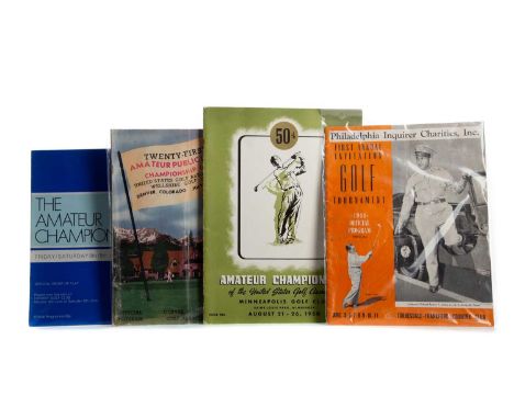 GOLFING PROGRAMMES,comprising First Annal Invitation Golf Tournament 1944, Junior Amateur Championship of the USA 1954, Amate