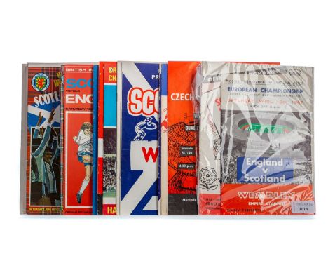 SCOTLAND VS. ENGLAND 15TH APRIL 1967 PROGRAMME AND TICKET,along with other Scotland international programmes from the same er