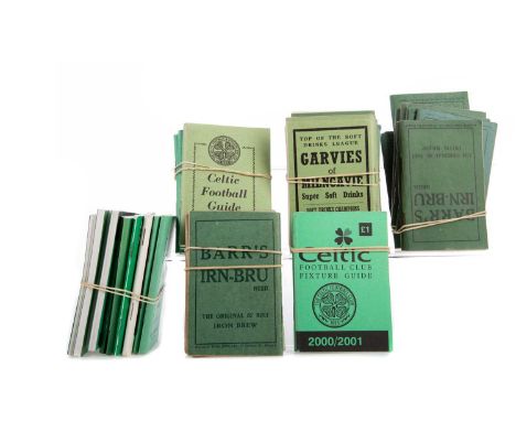 COLLECTION OF CELTIC FOOTBALL GUIDE BOOKS,comprising seasons 1943-4, 45-6, 48-9, 49-50, 50-1, 51-2, 52-3, 53-4, 54-5, 55-6, 5