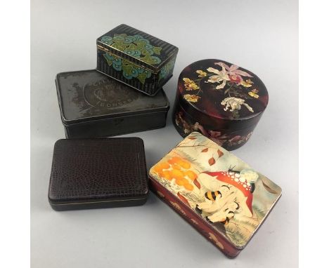 VINTAGE CALLARD &amp; BOWSER METAL TIN, 17cm wide, along with four others (5)