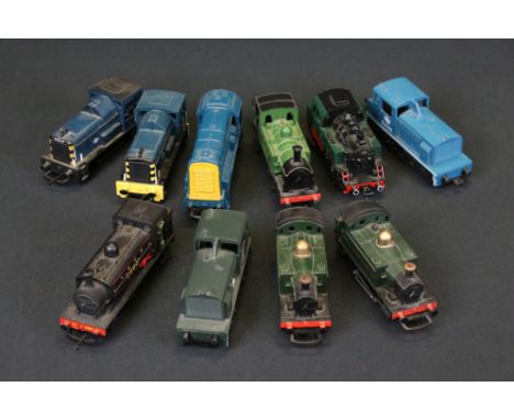 10 OO / HO gauge locomotives to include Hornby GWR 0-4-0, Fleischmann 0-6-0, Hornby LNER 0-6-0 8474 etc 