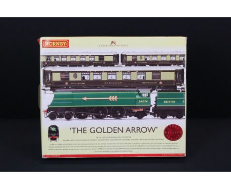 Boxed Hornby OO gauge R2369 The Golden Arrow train pack, complete 