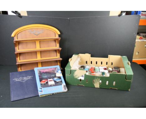 Franklin Mint The Classic Cars of the 50s complete set with wooden display stand &amp; binder with magazines plus a 1:24 Fran