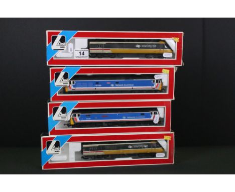 Four boxed Lima OO gauge locomotives to include 205135 Howe 50023, 205220 Great Eastern 47581, 205184W InterCity 125 and 2051