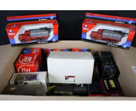 Around 30 Boxed / cased / carded diecast models to include Solido, Matchbox, Eligor, Corgi etc, diecast vg, boxes vary 