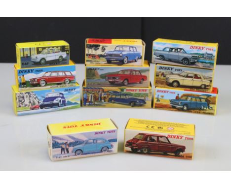 11 Boxed Atlas Dinky diecast models to include 534, 507, 542, 510, 508, 520, 525, 501, 540, 1470 &amp; 539 excellent 