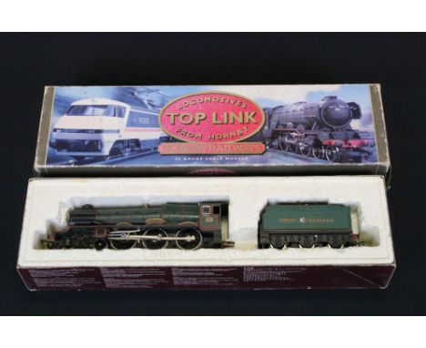 Boxed Hornby Top Link OO gauge ' R.303 BR 4-6-0 Locomotive King Class "King George II " with tender 