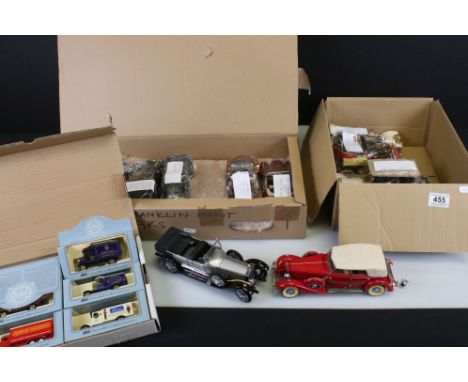 13 Franklin Mint 1:24 diecast models to include 1907 RR The Silver Ghost, 1938 Jaguar SS100, 1948 MGTC Roadster, 1929 Rolls R