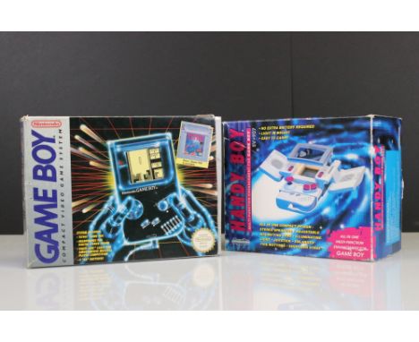 Retro Gaming - Boxed Nintendo Game Boy handheld console with Tetris game and lead, untested, discolouring, with instructions,