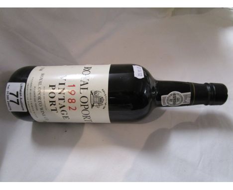 Bottle of Vintage port 'Royal Oporto' 1982