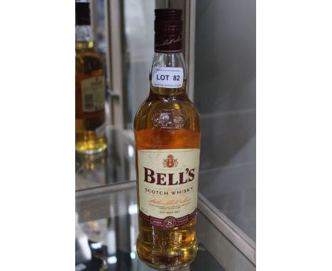 A bottle of 8 year old Bells Scotch whisky