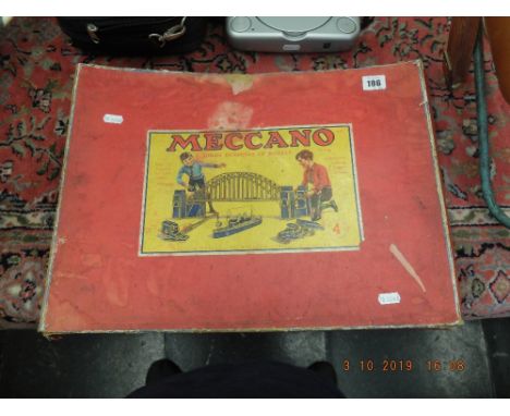 A boxed Meccano set