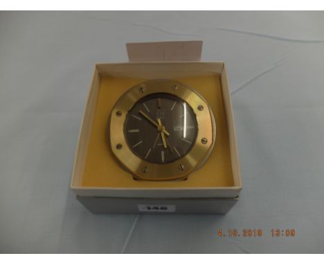 A boxed Dunhill alarm clock