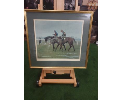 Framed print â€œWinter Wooliesâ€ after Leesa Sandys-Lumsdaine in pencil with signature and title at base dated â€™79 Tryton G