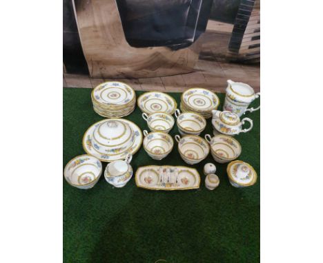 A Paragon England fine bone China partial tea service floral with gold rim comprising of 11x serving plates 2x serving bowls 