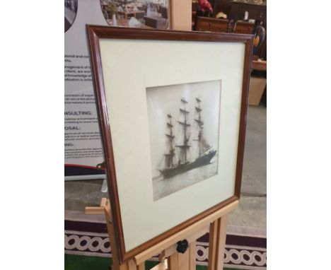 Sailing vessel Valhalla. Photograph. Initialled and numbered lower left, titled to the centre and stamped lower right. After 