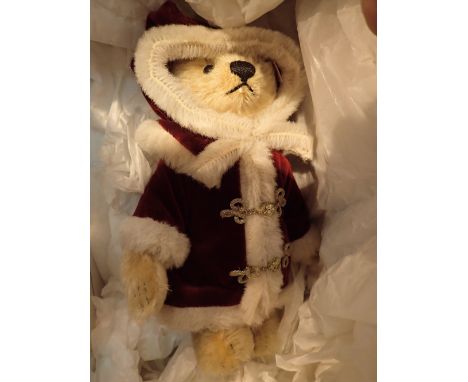 Boxed Steiff bear Santa Claus limited edition 