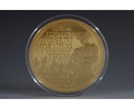 Coins, Coin Portfolio Management, The Centenary of the First World War gold proof 5oz coin, Guernsey 2014, limited Edition of